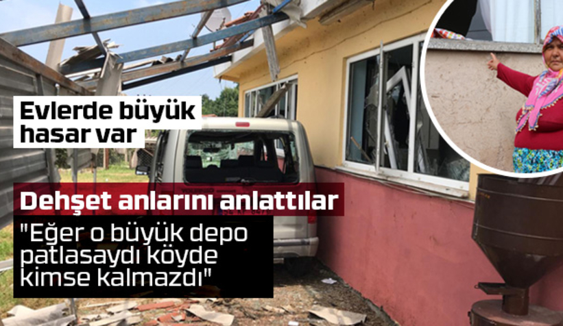 Patlama sonrası evler bu hale geldi