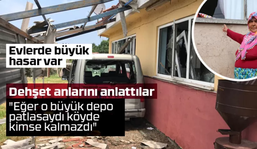 Patlama sonrası evler bu hale geldi