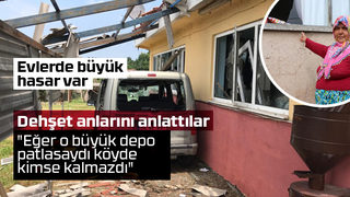 Patlama sonrası evler bu hale geldi