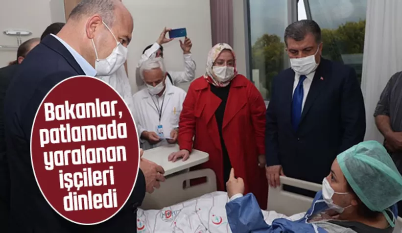 patlamada yaralanan işçileri dinlediler