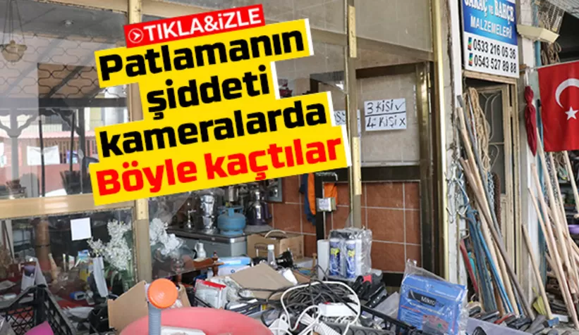 Patlamanın şiddetiyle kendilerini dışarı attılar
