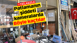 Patlamanın şiddetiyle kendilerini dışarı attılar