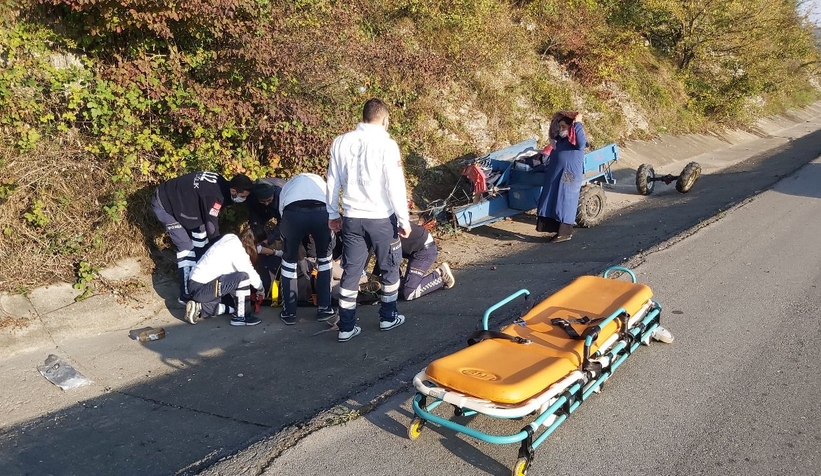 Patpat su kanalına devrildi: 1 yaralı