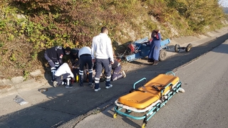 Patpat su kanalına devrildi: 1 yaralı