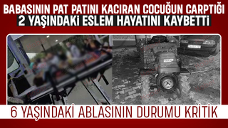Patpatı kaçırıp dehşet saçtı; 2 yaşındaki çocuk hayatını kaybetti, ablası ağır yaralı