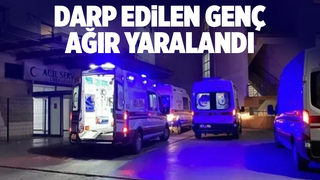Pazar yerinde darp: Genç yoğun bakımda