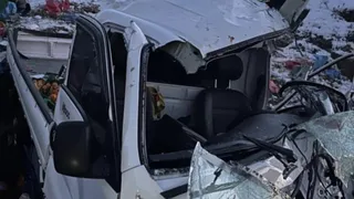 Pazarcı baba ve oğlu kaza yaptı