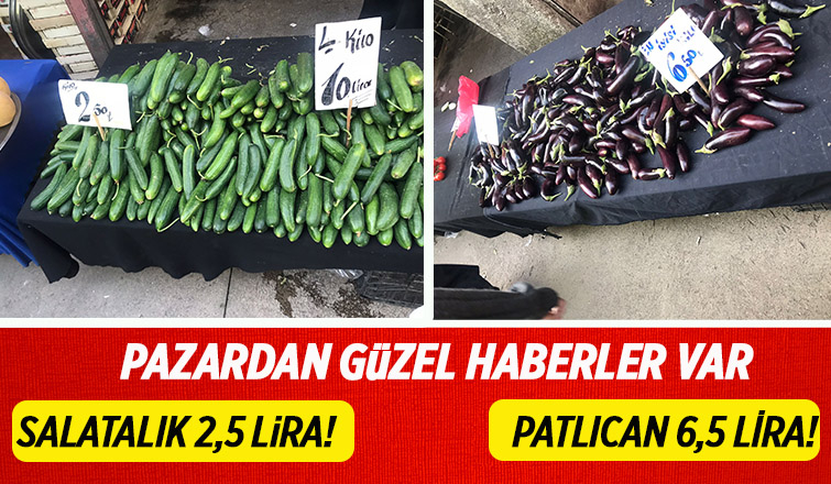 Pazarda sebze ve meyve fiyatları düştü