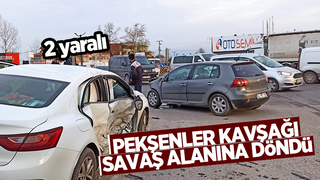 Pekşenler'de kaza: 2 yaralı