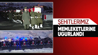 Pençe Kilit şehitleri dualarla memleketlerine uğurlandı