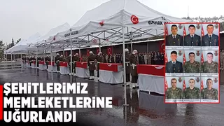 Pençe-Kilit şehitleri memleketlerine uğurlandı