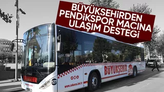 Pendikspor maçı için otobüs desteği