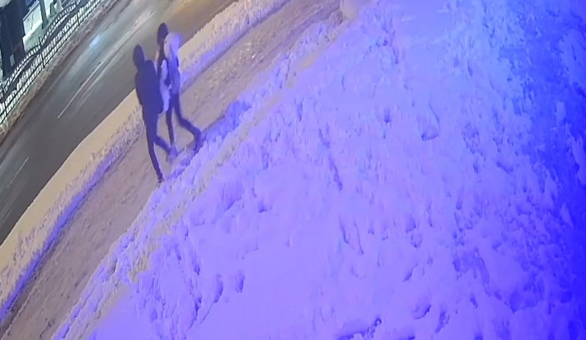 Pes dedirten hırsızlık: Kardan kadını kucaklayıp götürdüler