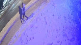 Pes dedirten hırsızlık: Kardan kadını kucaklayıp götürdüler