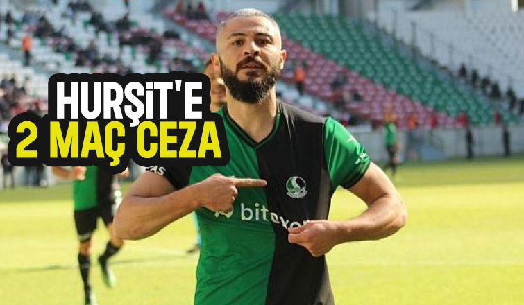 PFDK'dan Hurşit'e 2 maç ceza