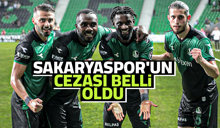 PFDK'dan Sakaryaspor'a ceza