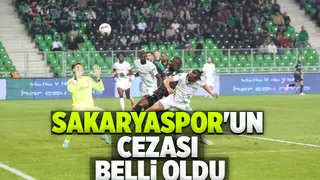 PFDK Sakaryaspor'un cezasını açıkladı