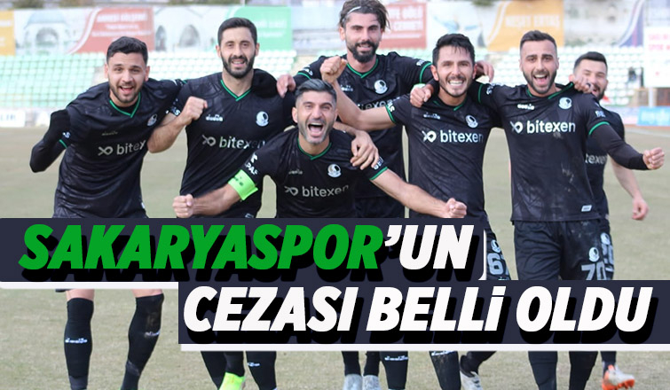 PFDK'ya sevk edilen Sakaryaspor'un cezası belli oldu
