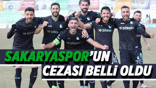 PFDK'ya sevk edilen Sakaryaspor'un cezası belli oldu