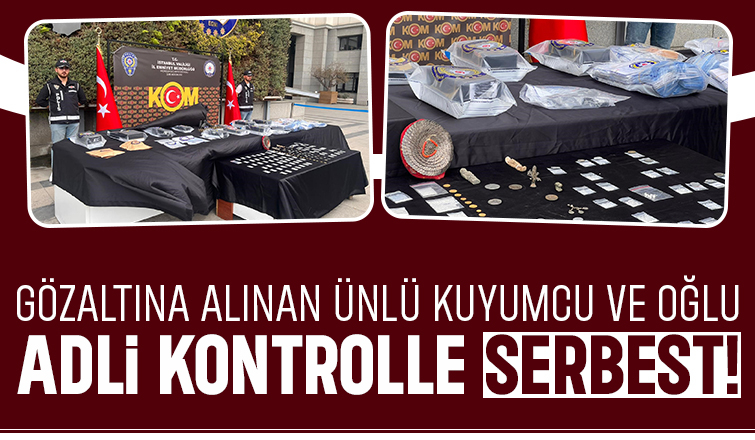 Pırlanta kaçakçılığı operasyonunda gözaltına alınan kuyumcu ve oğlu serbest