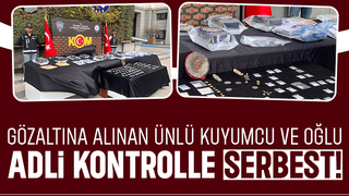 Pırlanta kaçakçılığı operasyonunda gözaltına alınan kuyumcu ve oğlu serbest