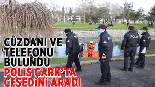 Polis Çark Deresi'nde kayıp kişiyi arıyor