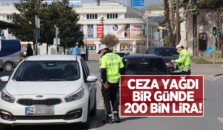 Polis denetimlerde ceza yağdırdı
