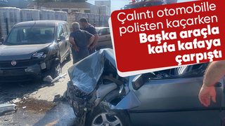 Polis hırsız kovalamacası kazayla bitti