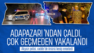 Polis Önünü Kesti, Çalıntı Araçla Kaçış Akyazı’da Sona Erdi!