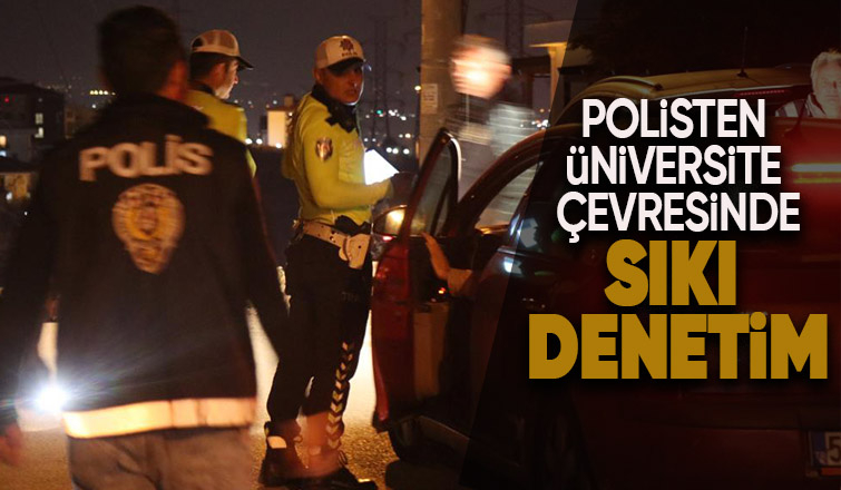 Polis üniversite çevresinde kuş uçurtmadı