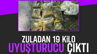 Polis zuladaki 19 kilo uyuşturucuyu böyle buldu