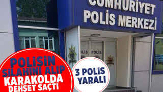 Polisin silahıyla karakolda rastgele ateş açtı: 3 polis yaralı
