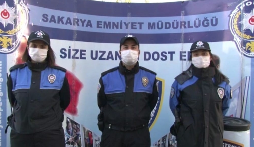 Polislerden öğretmenlere videolu kutlama