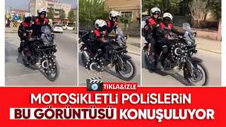 Polislerin bu görüntüsü gündem oldu