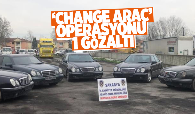 Polisten change araç operasyonu