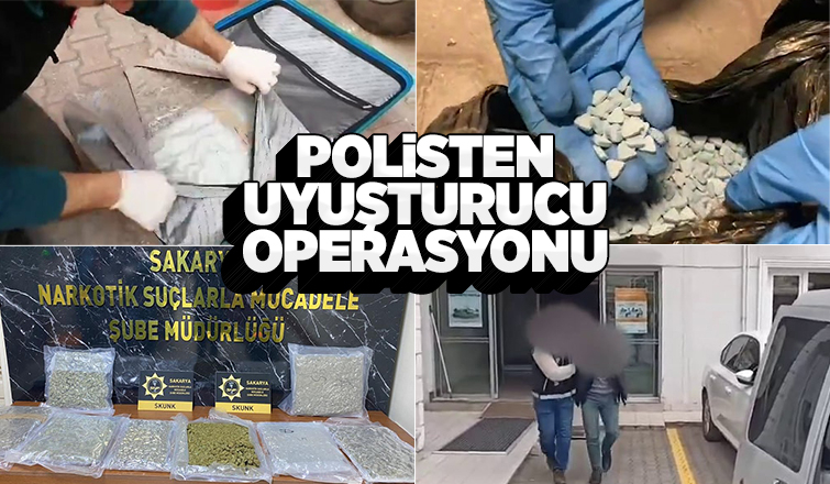 Polisten uyuşturucu operasyonu: 4 tutuklama
