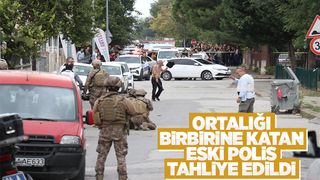 Pompalı tüfekle dehşet saçan eski polise tahliye