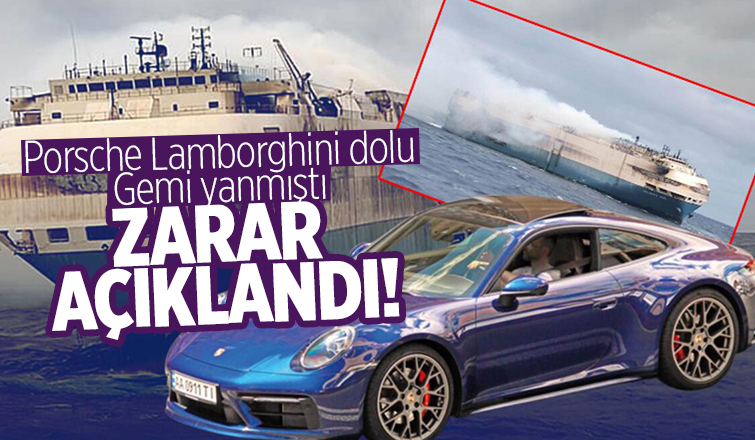 Porsche ve Lamborghini'lerin bulunduğu yangında zarar açıklandı