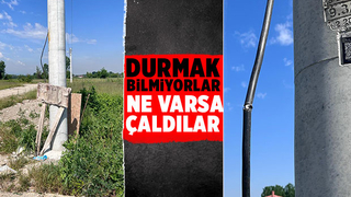 Prefabrikte ne var ne yok çaldılar