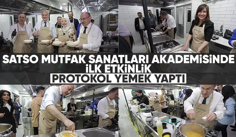 Protokol mutfağa geçti yemek yaptı