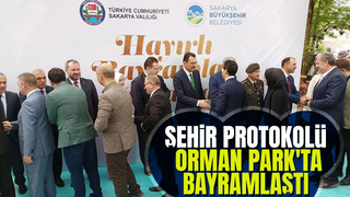 Protokol Orman Park'ta bayramlaştı