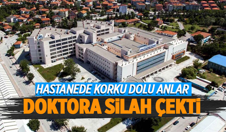 Psikiyatri hastası doktora silah çekti