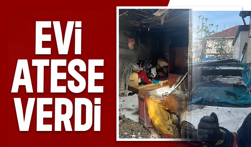 Psikolojik sorunları olan kız evi ateşe verdi iddiası