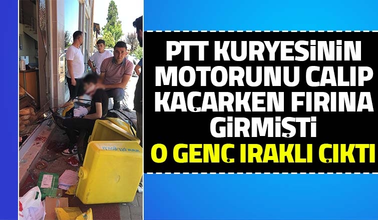 PTT kuryesinin motorunu çalan kişi Iraklı çıktı