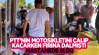 PTT'nin motorunu çalıp kaçarken kaza yapan genç öldü