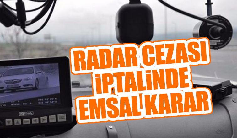 Radar cezasını iptal ettirdi