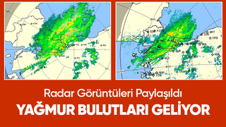 Radar görüntüleri paylaşıldı; Şehirde yağış alarmı