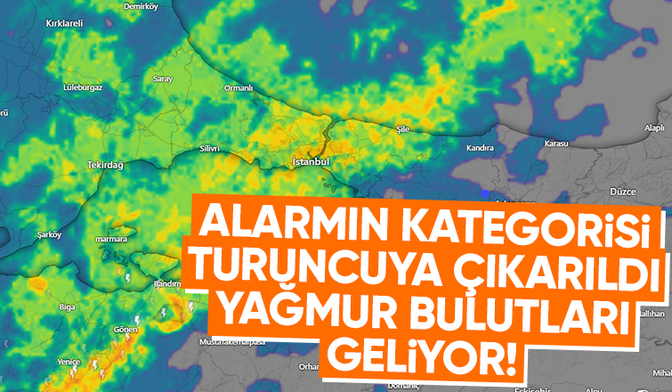 Radar görüntüleri paylaşıldı; Şehirde yağış alarmı