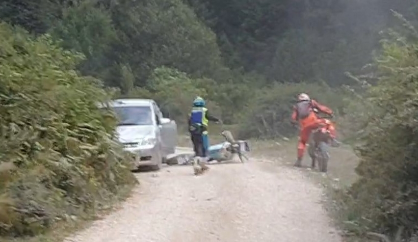 Ralli şampiyonasında kaza anı kamerada