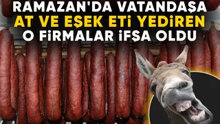 Ramazanda at ve eşek eti yediren firmalar belli oldu